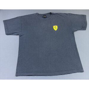 Rare Vintage 1999 90s Ferrari Cars Promo Small Logo Black Shirt USA Made 2XL